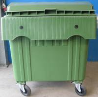 Foto großer Altpapierbehälter (grüner Container)